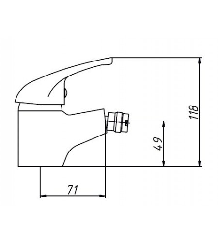 Monomando de Bidé Enkel