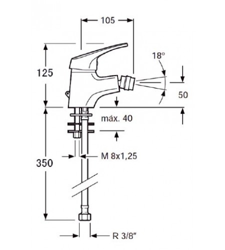 Monomando de Bidé Basic