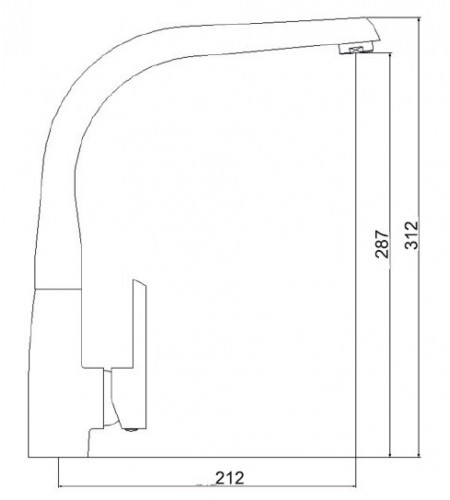 Monomando Fregadero Vertical Arvet