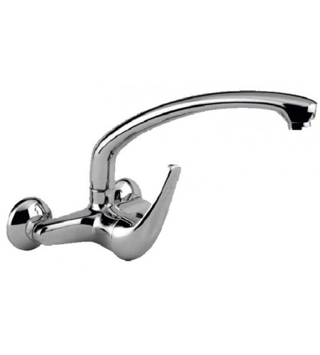 Monomando de Fregadero Pared 11cm Enkel Caño Alto Tubo