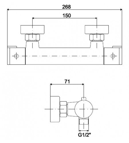 Termostática de ducha Ergos con Equipo