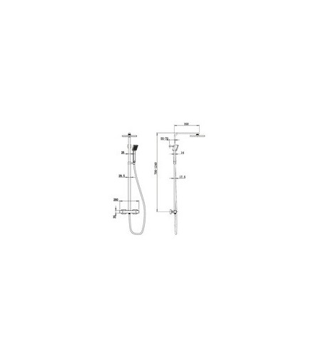Columna Ducha Skara Monomando (R20)