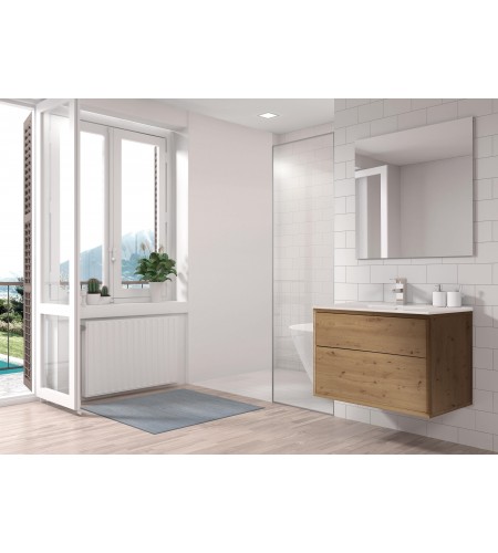 Mueble de Baño Modelo Lleibeg Ancho 80,5 cm 2 cajones