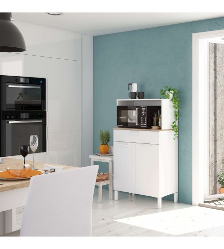 Mueble auxiliar cocina 2 puertas + 1 cajón
