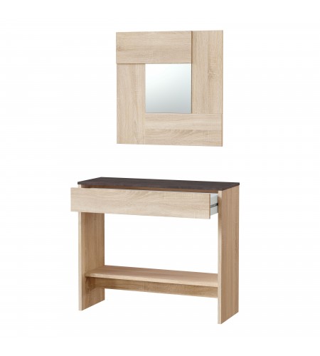 Recibidor - consola 1 cajón + espejo