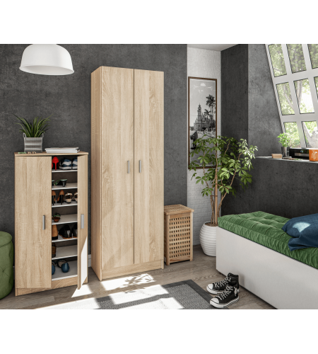 Zapatero-armario 2 puertas (6 baldas)