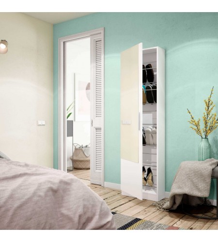 Zapatero 1 puerta + espejo