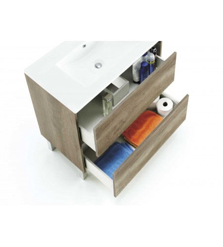 Mueble lavabo 80 cm + espejo