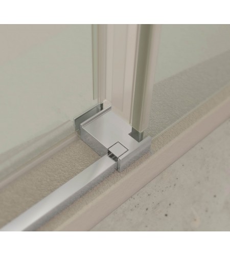 Mampara de Ducha Frontal 2 Fijos + 2 Correderas