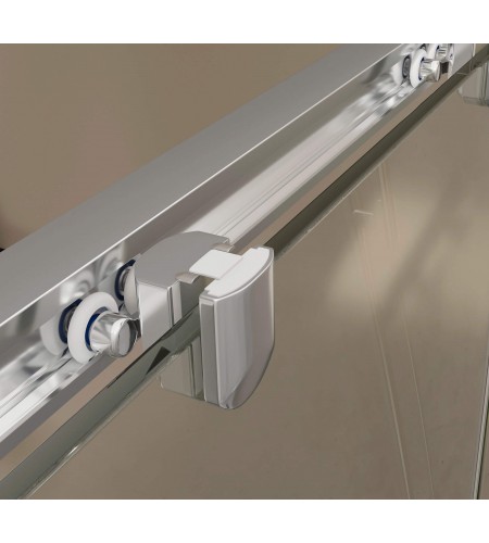 Mampara de Ducha Frontal 2 Fijos + 2 Correderas