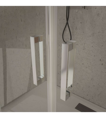 Mampara de Ducha Frontal 2 Fijos + 2 Correderas