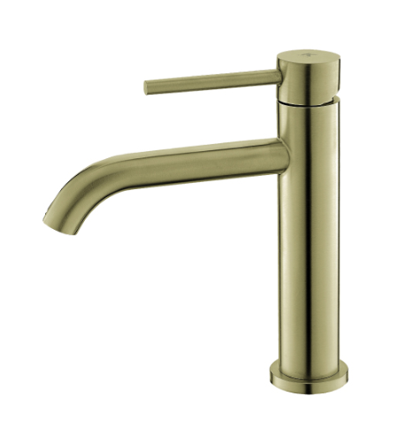Monomando de Lavabo Plenum Oro Cepillado