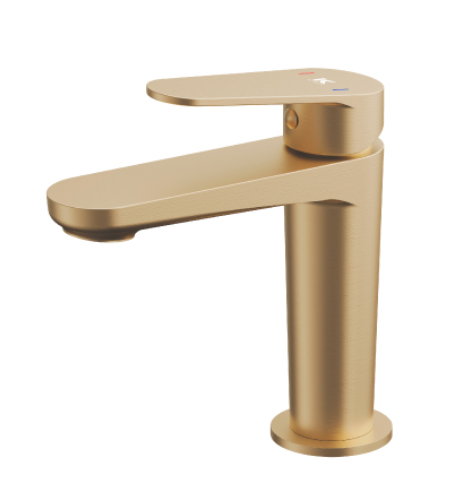 Monomando de Lavabo Fine Oro Cepillado