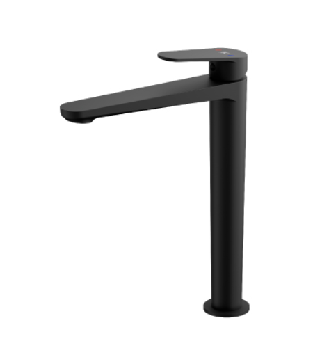 Monomando de Lavabo Fine Alto Negro
