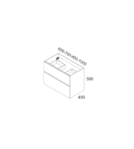 Mueble de Baño Zeus (80 cm)